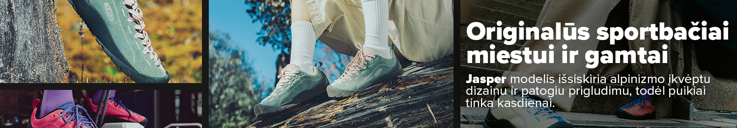 Keen Jasper &ndash; patogūs laisvalaikio batai su unikaliu dizainu. Tvirtas padas ir komfortas visai dienai. 365 d. nemokamas grąžinimas.